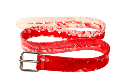 Пояс грузовой полиуретановый красный